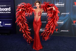Aleska Génesis at the 2026 Billboard Latin Music Awards held at James L. Knight Center on October 22, 2026 in Miami, Florida.