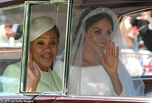 Apart from the bride's mother, Doria Ragland, 70, it was only too noticeable that none of the Markles were at the wedding, which was instead packed celebrities