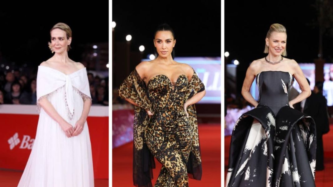 Kim Kardashian, 46, stuns in plunging leopard-print dress as Hollywood stars dazzle in Rome Kim Kardashian, 46, stuns in plunging leopard-print dress as Hollywood stars dazzle in Rome