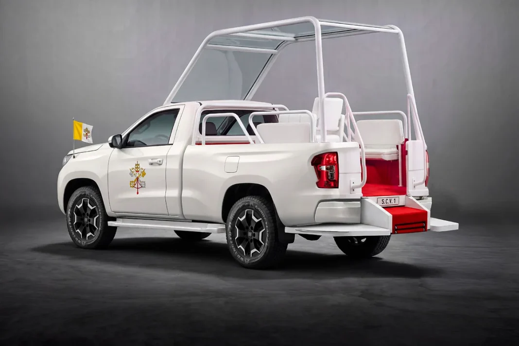 White Leather, Red Carpet, Vatican Flags: The Pickup Made for a Pope White Leather, Red Carpet, Vatican Flags: The Pickup Made for a Pope