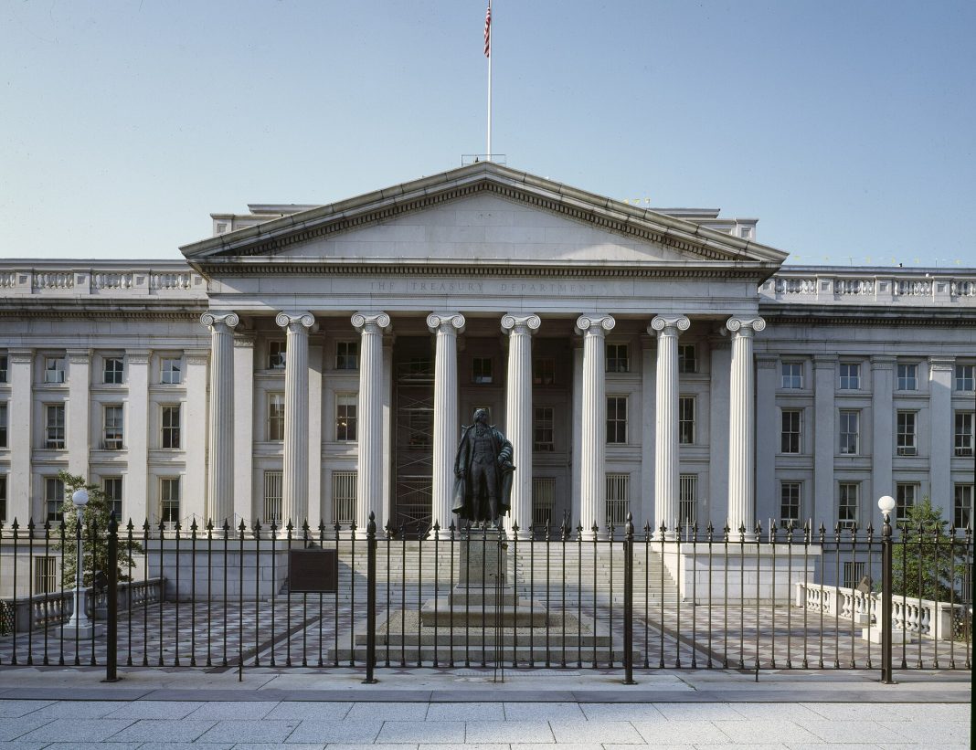 US Sanctions Iran’s Shadow Fleet; Trump Delays Strikes US Treasury Department building in Washington DC, home of OFAC sanctions authority behind Operation Economic Outcast