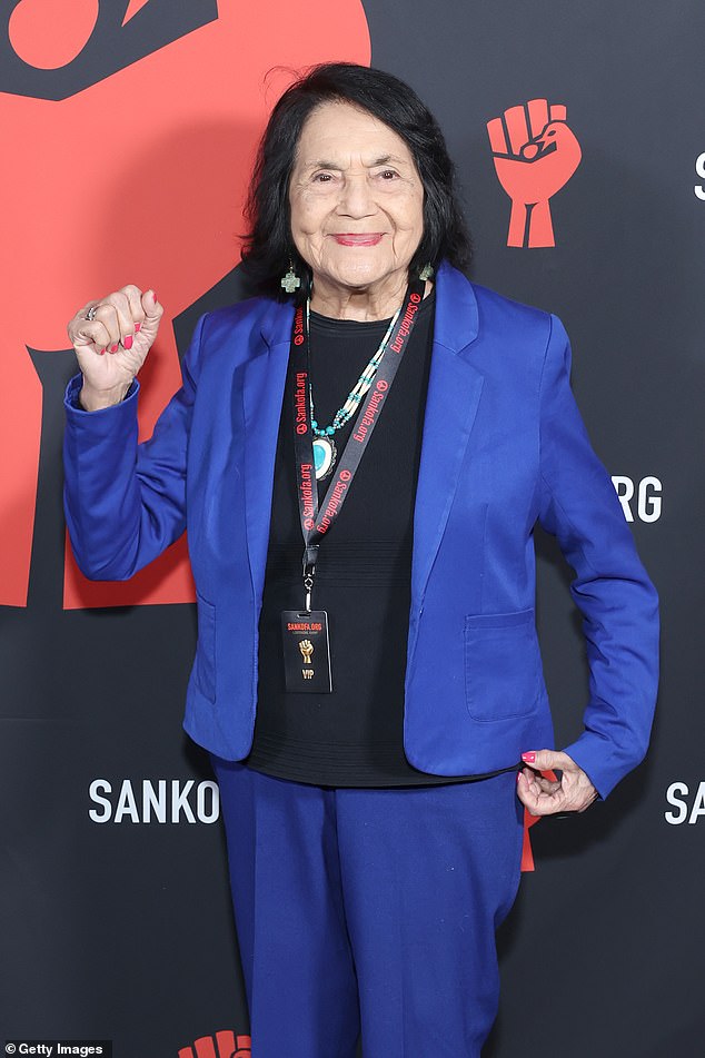 Dolores Huerta, the labor rights advocate who galvanized followers with her 'Sí Se Puede!' clarion call, is being remembered by the world of politics and Hollywood following her death at age 96