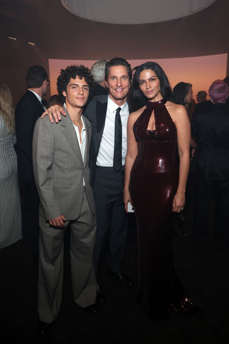 Levi Alves McConaughey, Matthew McConaughey and Camila Alves McConaughey attend The 2026 Airbnb.org Gala on October 28, 2026 in Los Angeles