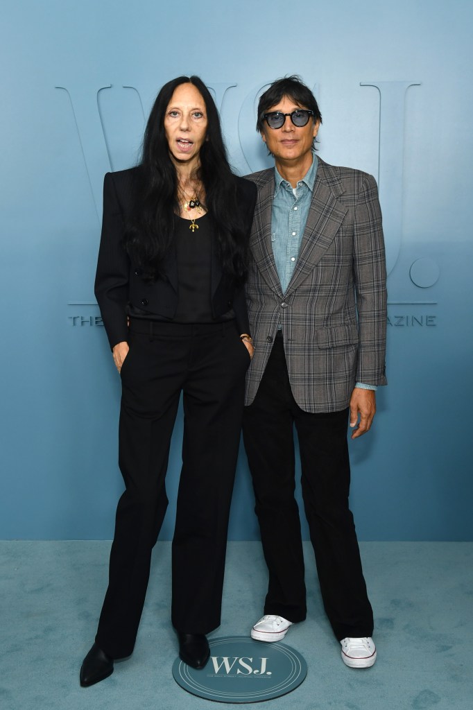 Inez Van Lamsweerde and Vinoodh Matadin pose together at an event.