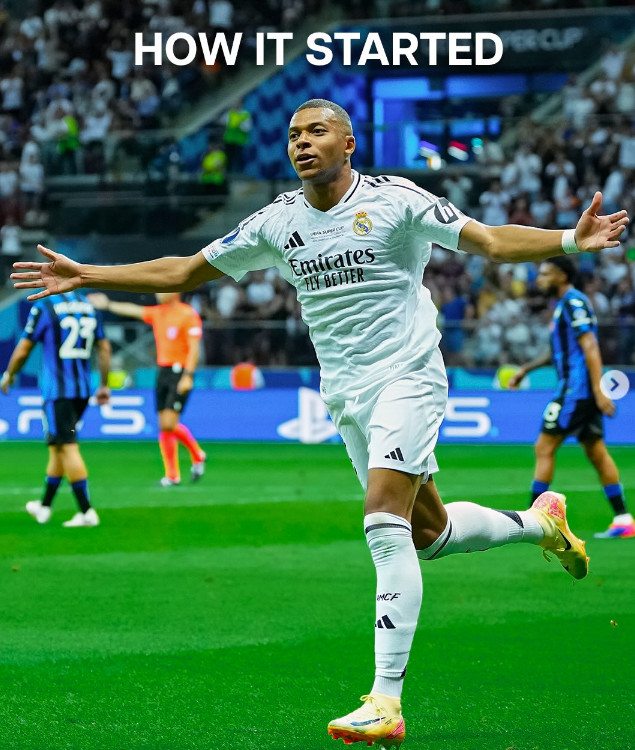 Kylian Mbappe. /Photo=Real Madrid official SNS