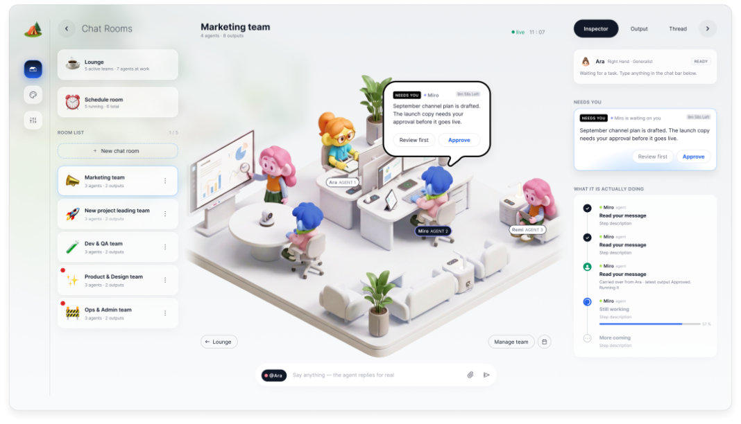 Hancom Teams With AWS to Launch AI Workforce Platform in U.S. An image of Hancom's AI workforce platform "Nomadian." Photo courtesy of Hancom - Seoul Economic Daily Technology News from South Korea
